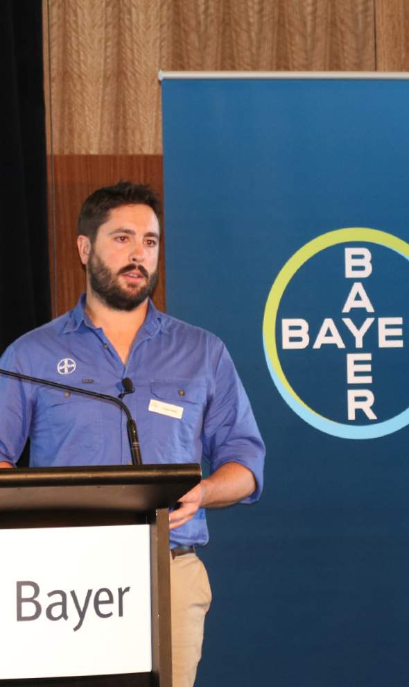 Bayer Crop Science Customer Advisory Manager Rick Horbury at the Innovation Roadshow 2018