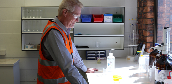 Mr Clark managing a supply chain of 2 Bayer formulation plants in AU